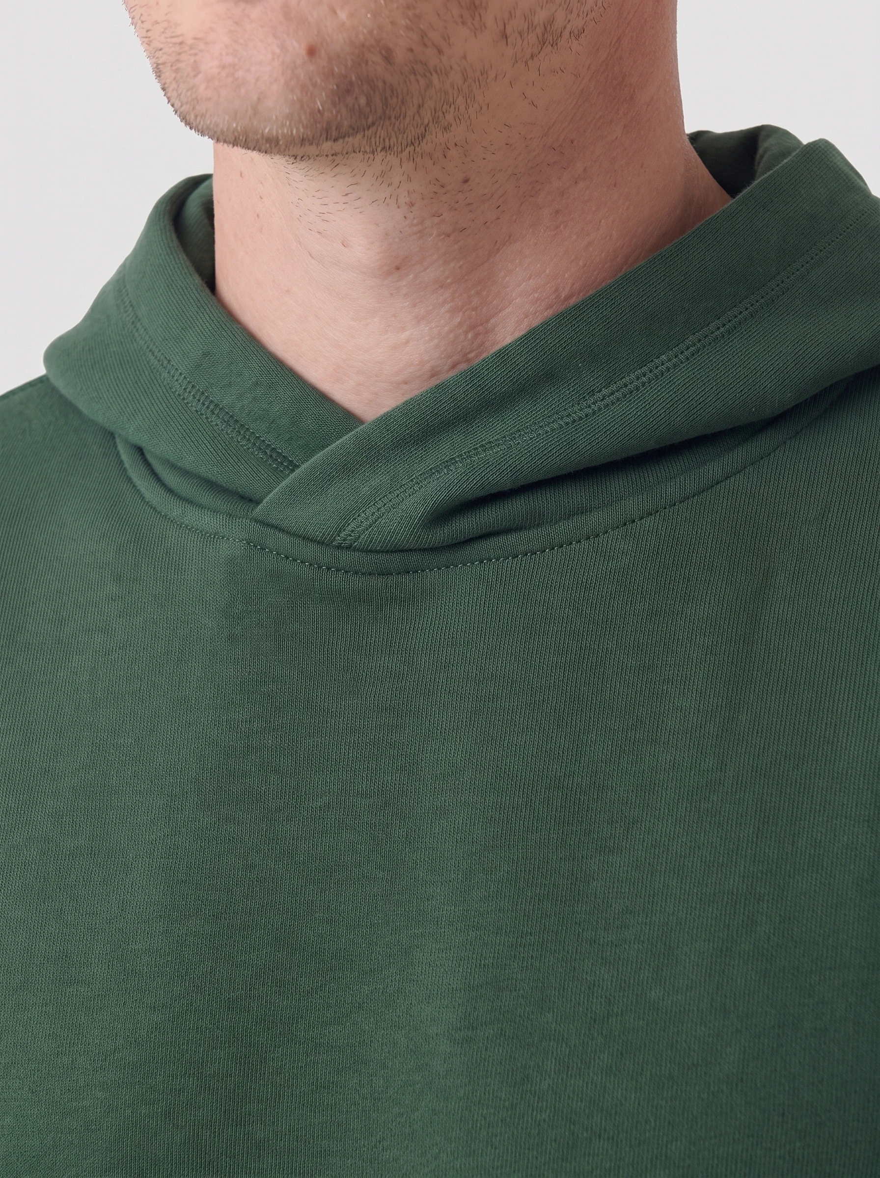 Forest Funnel Hood Pullover, men hoodies, Overlap hood neckline detail