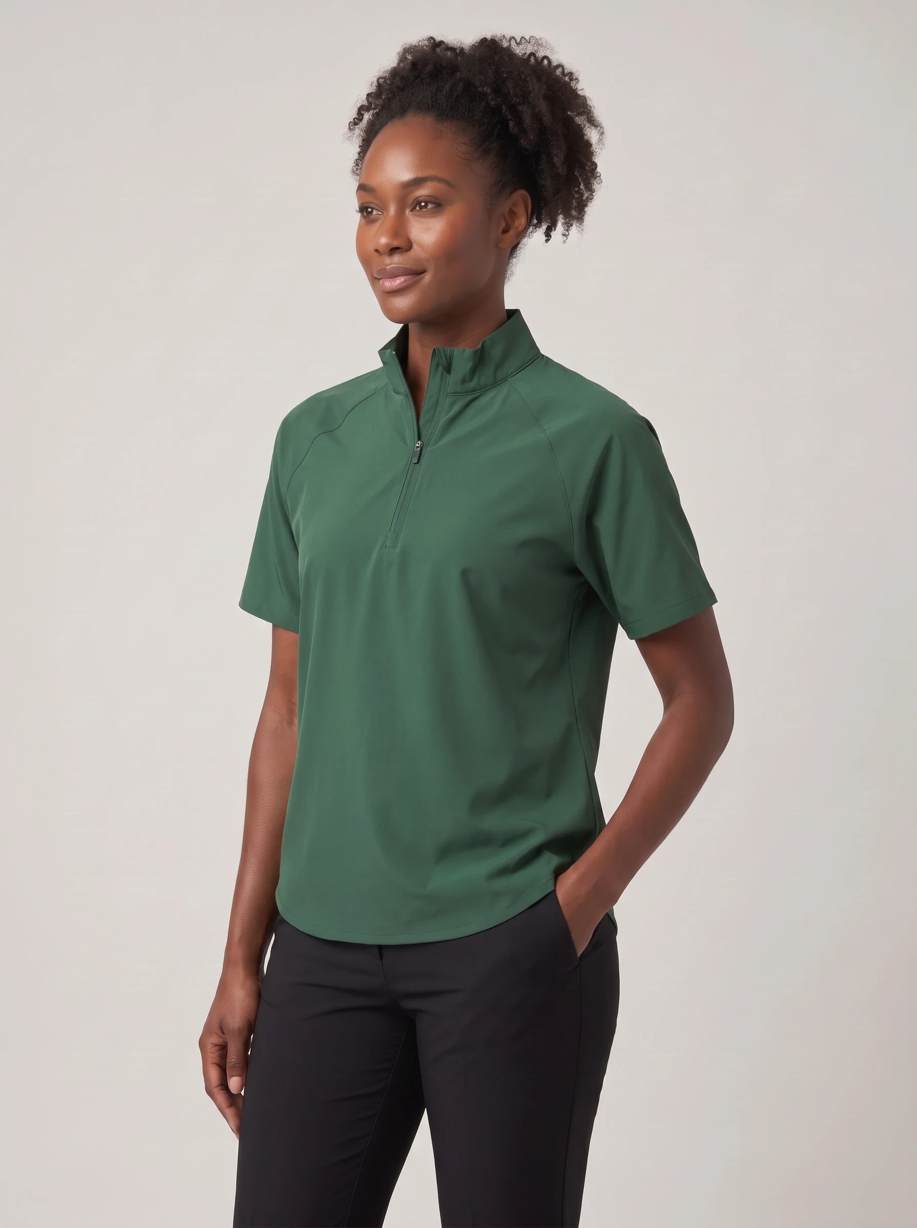 Forest Short Sleeve Wind Layer, women outerwear, side view