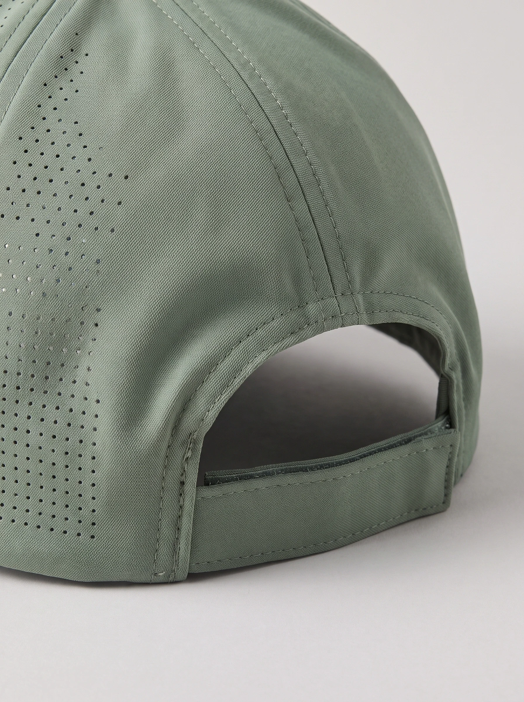 Sage Perforated Golf Cap, unisex caps, Perforated side panel and strap detail