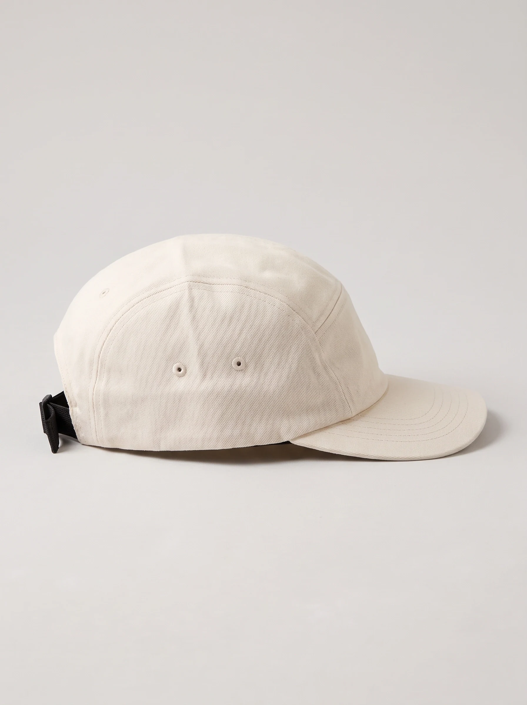Ivory Five Panel Golf Cap, unisex caps, side view