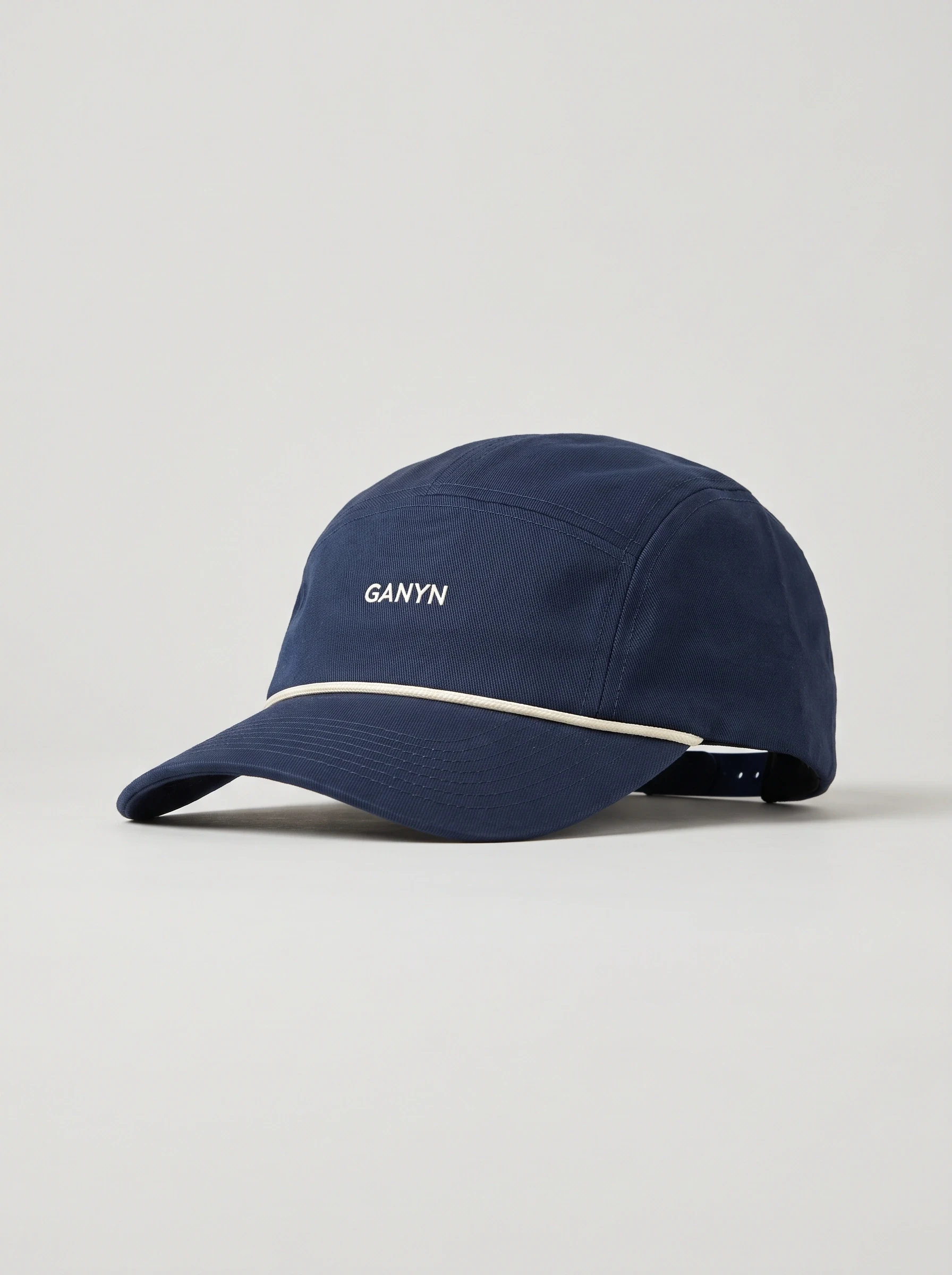 Navy Rope Brim Golf Cap, unisex caps, front view