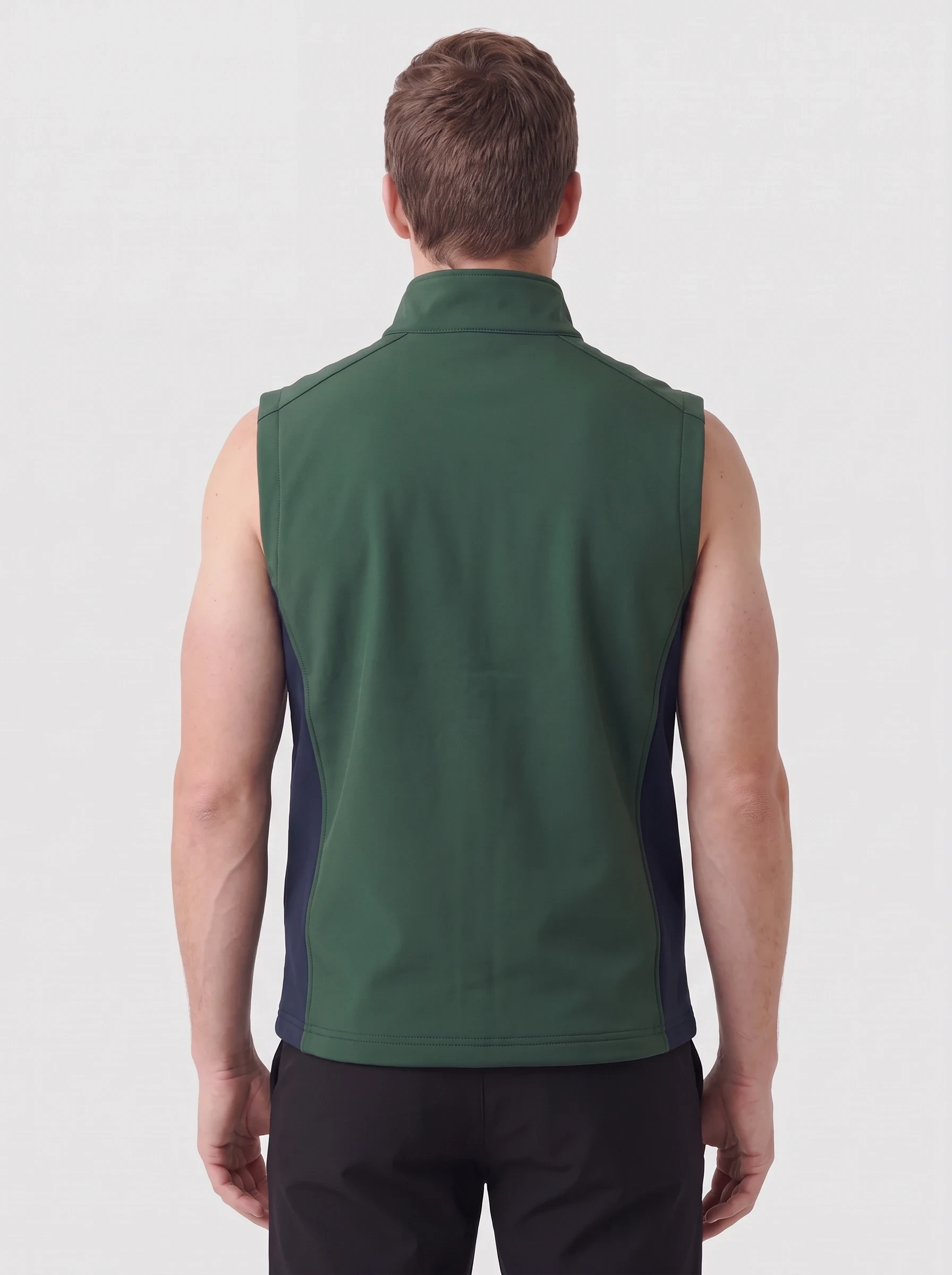 Forest Softshell Golf Vest, men outerwear, back view