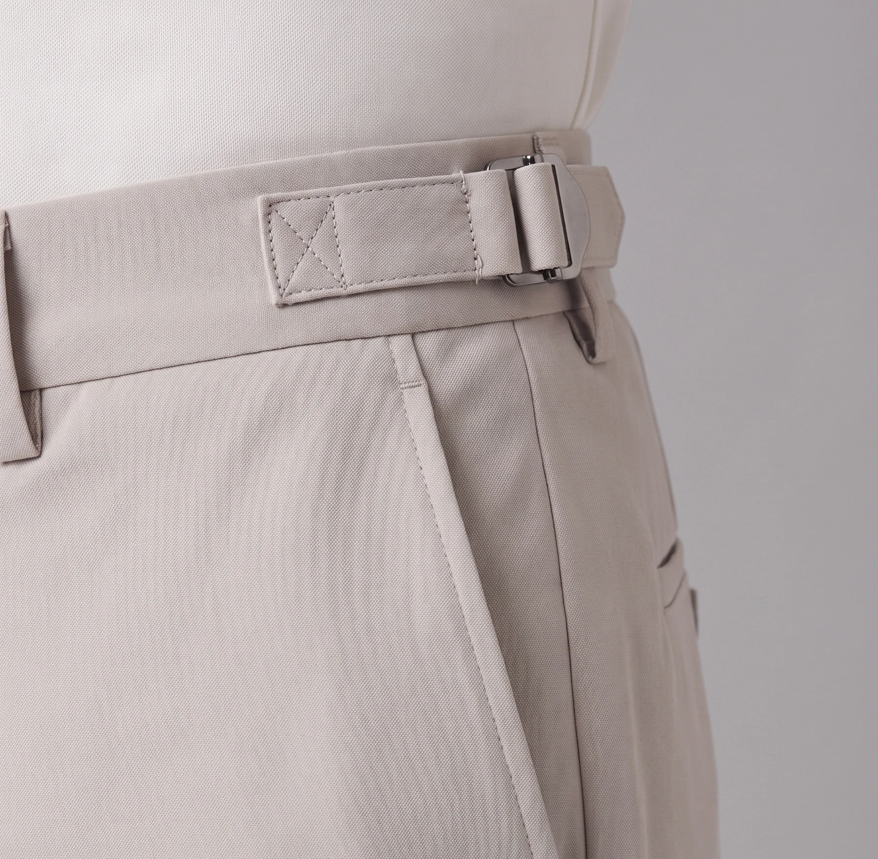 Stone Side Tab Golf Trouser, men pants & trousers, Waist side adjuster buckle and fly detail