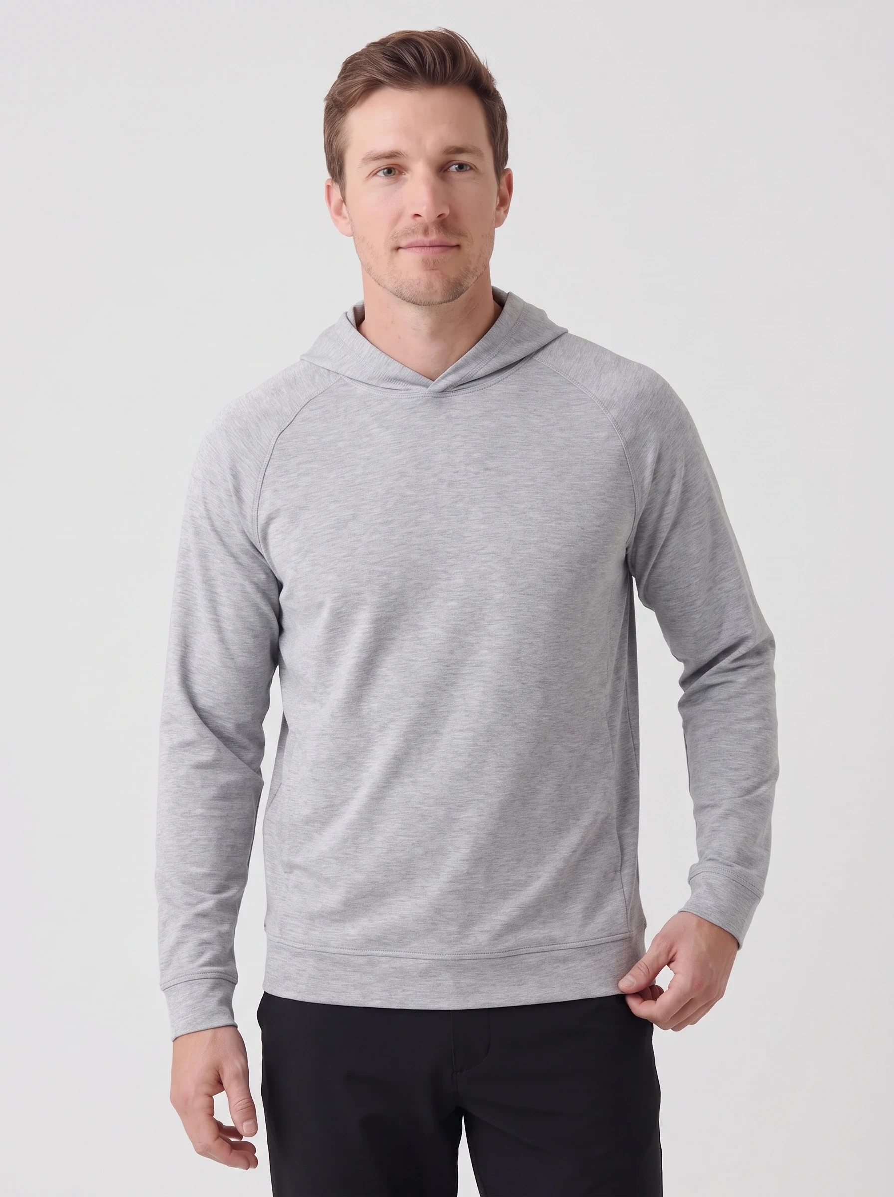 Ash Raglan Golf Hoodie, men hoodies, front view