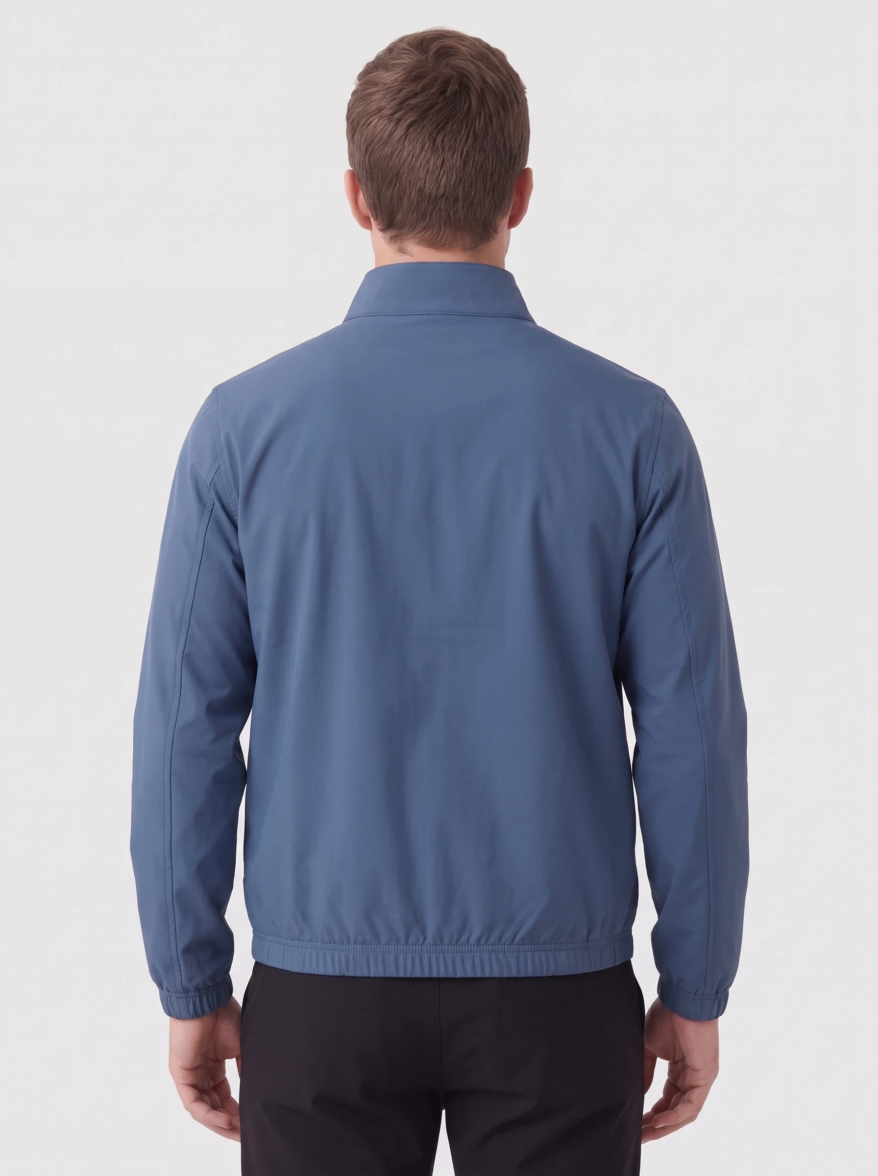 Ink Stretch Hem Golf Shell, men outerwear, back view