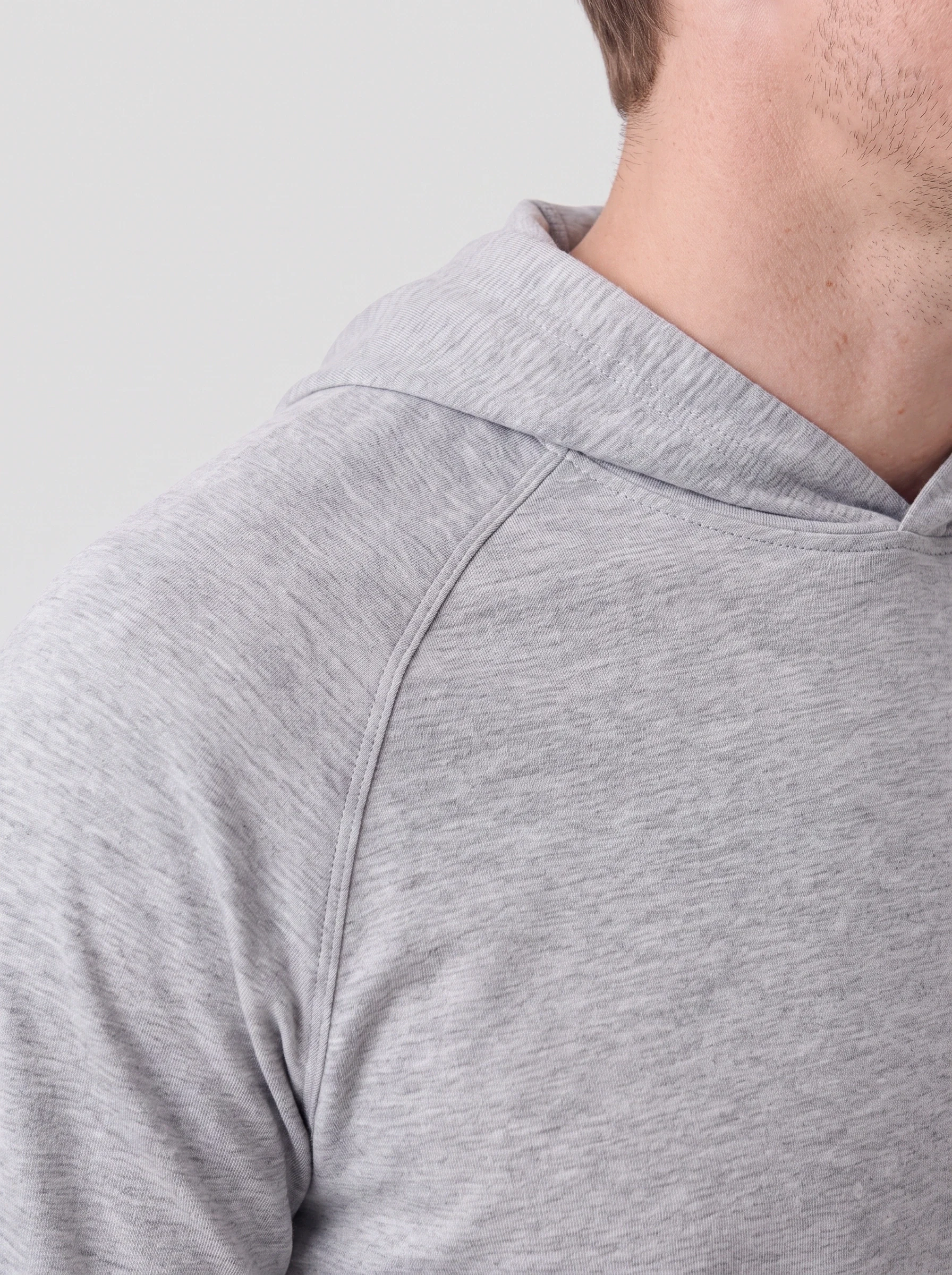 Ash Raglan Golf Hoodie, men hoodies, Raglan seam and hood edge detail