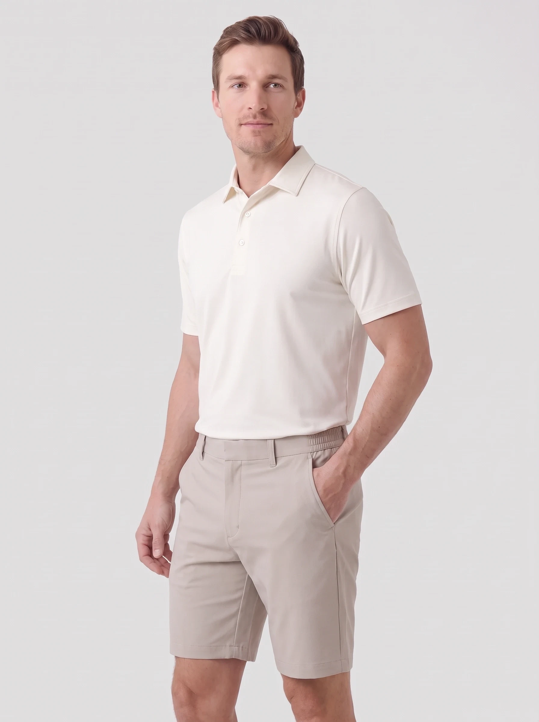 Stone Hybrid Waist Golf Short, men shorts, side view