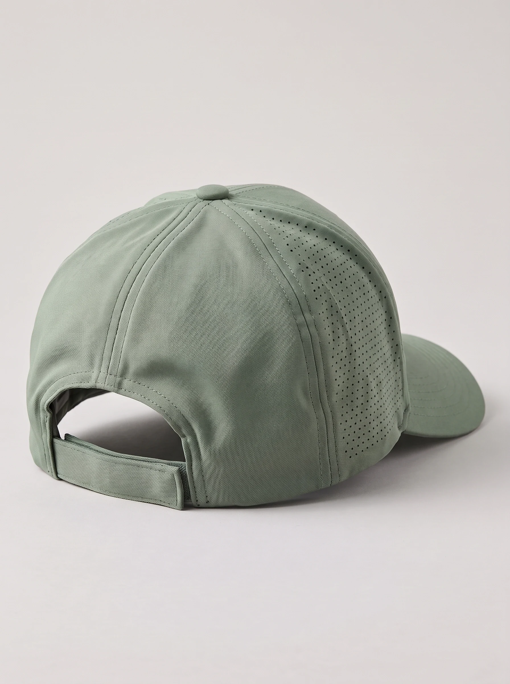 Sage Perforated Golf Cap, unisex caps, back view