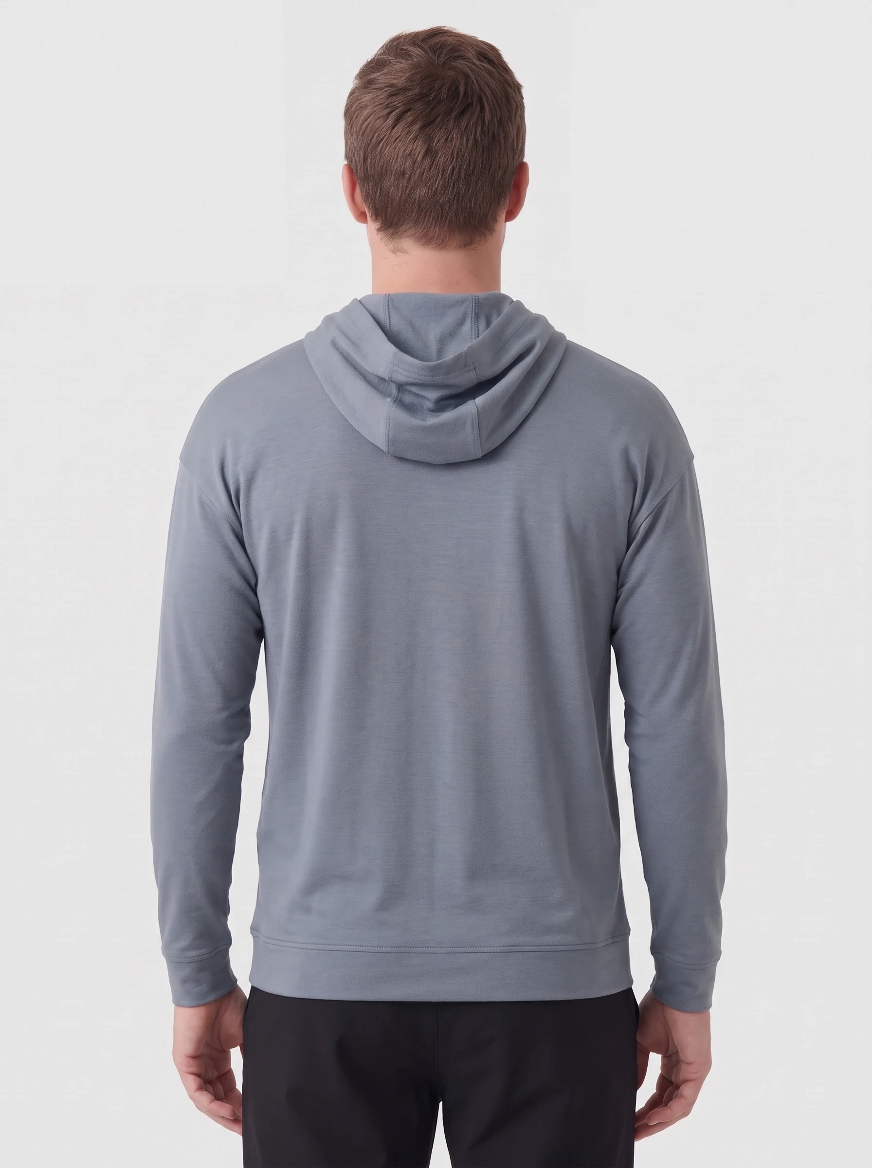 Steel Dolman Travel Hoodie, men hoodies, back view