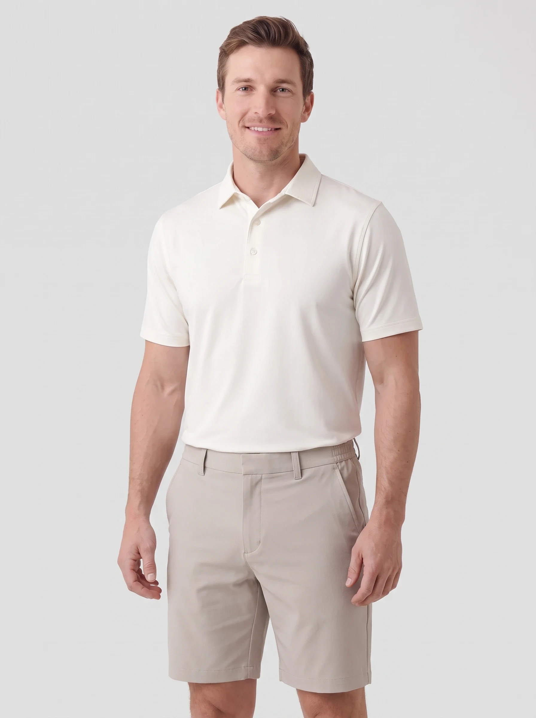 Stone Hybrid Waist Golf Short, men shorts, front view