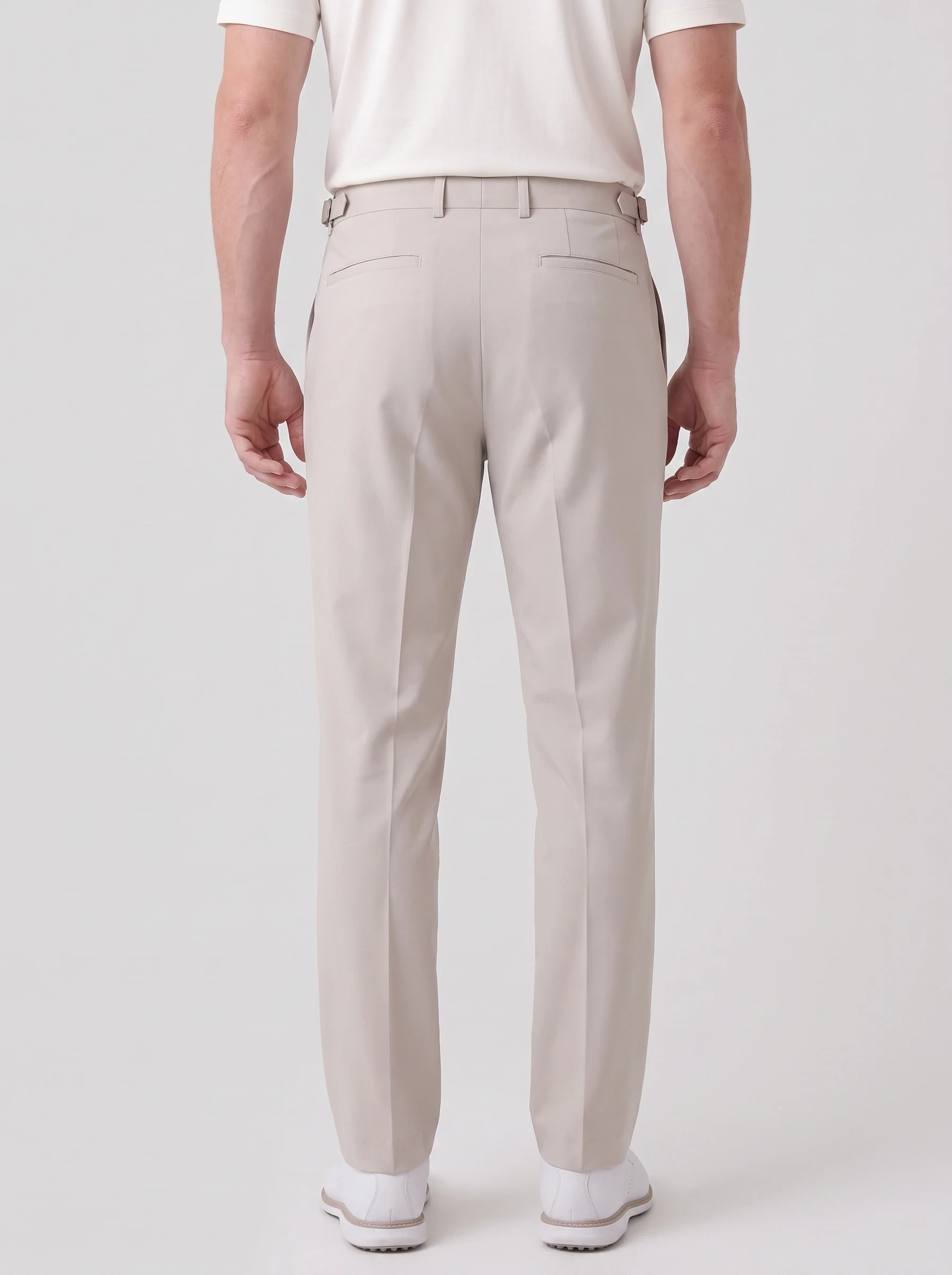 Stone Side Tab Golf Trouser, men pants & trousers, back view