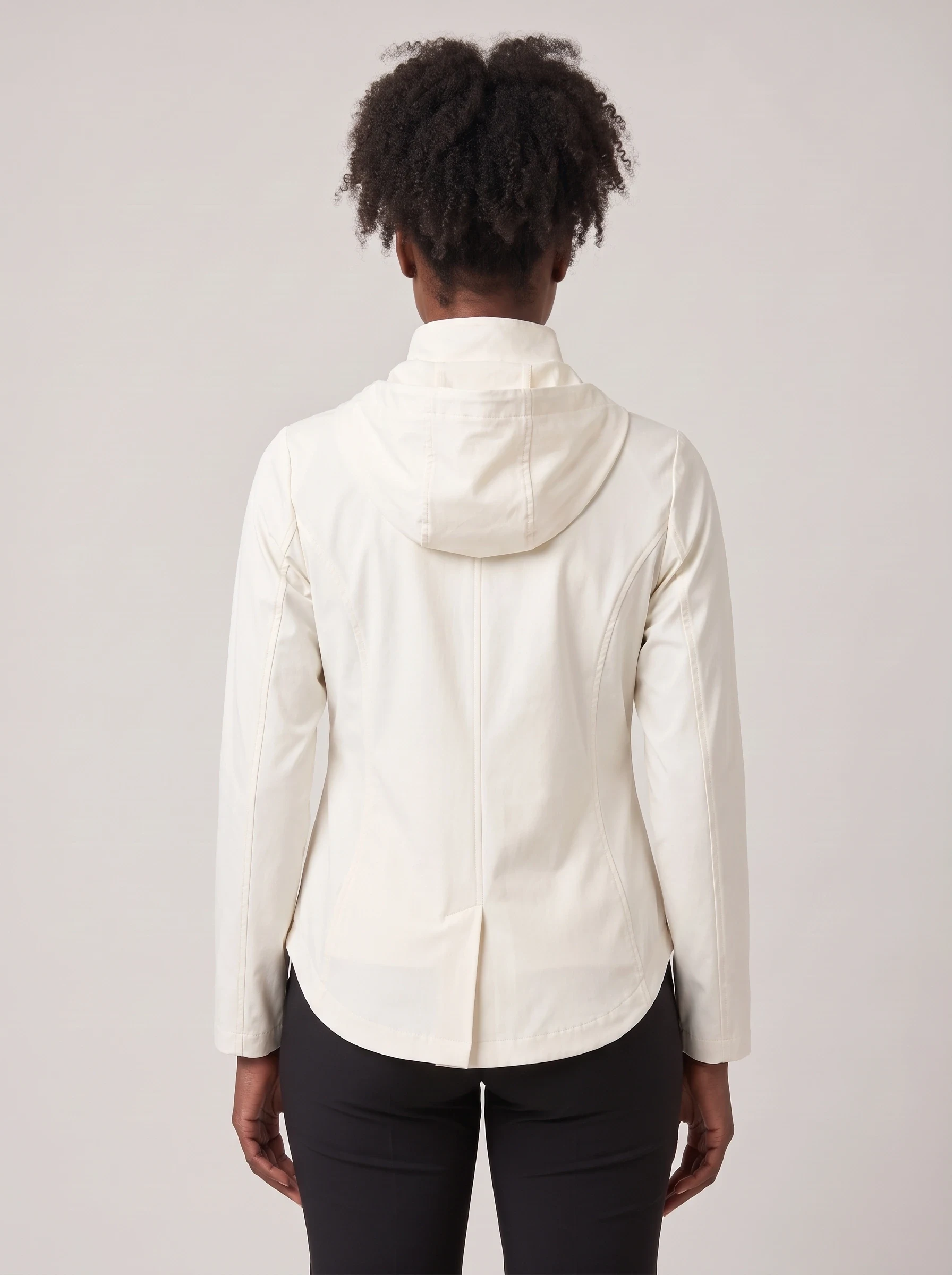 Ivory Swing Back Golf Jacket, women outerwear, back view
