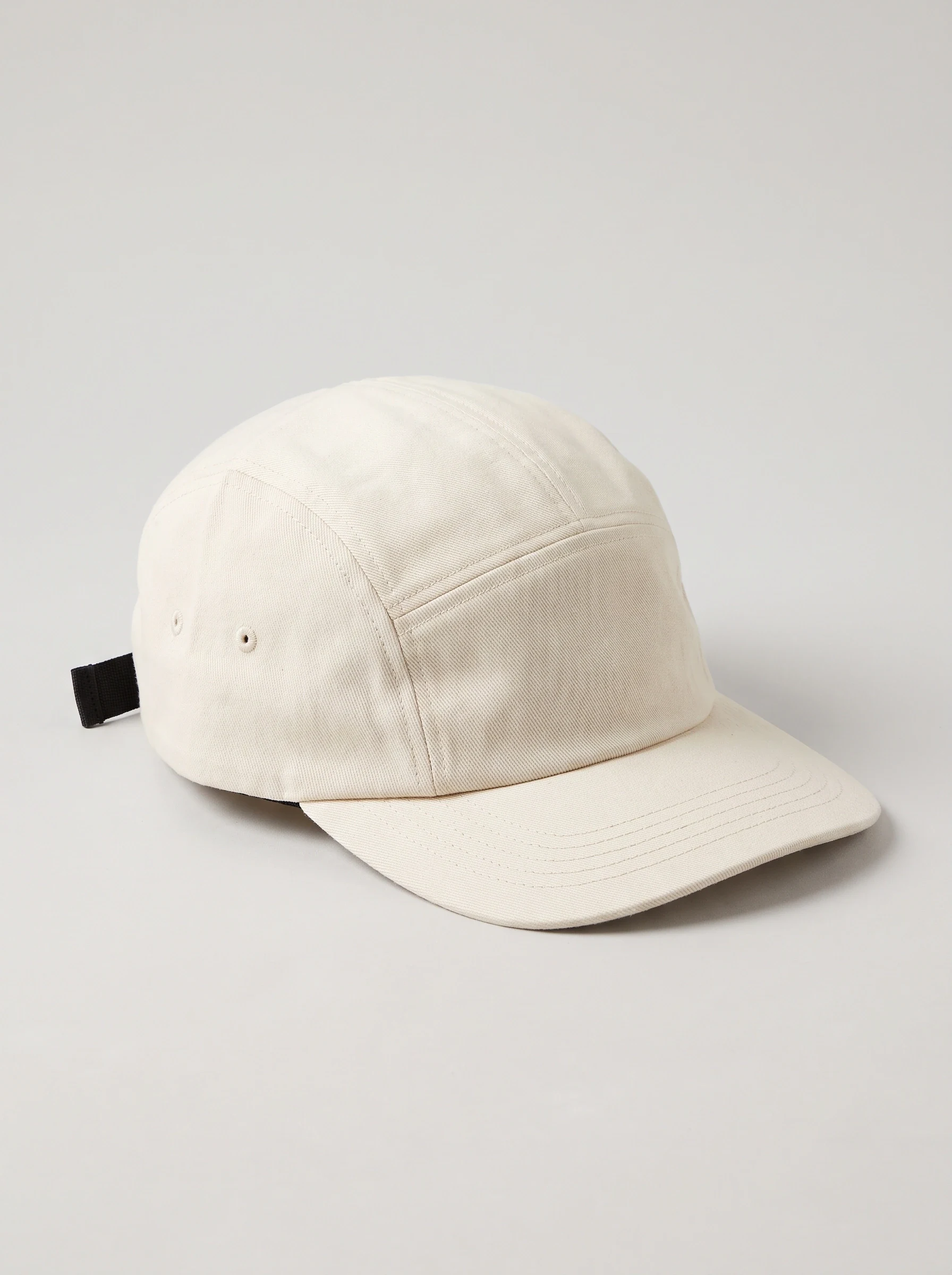 Ivory Five Panel Golf Cap, unisex caps, front view