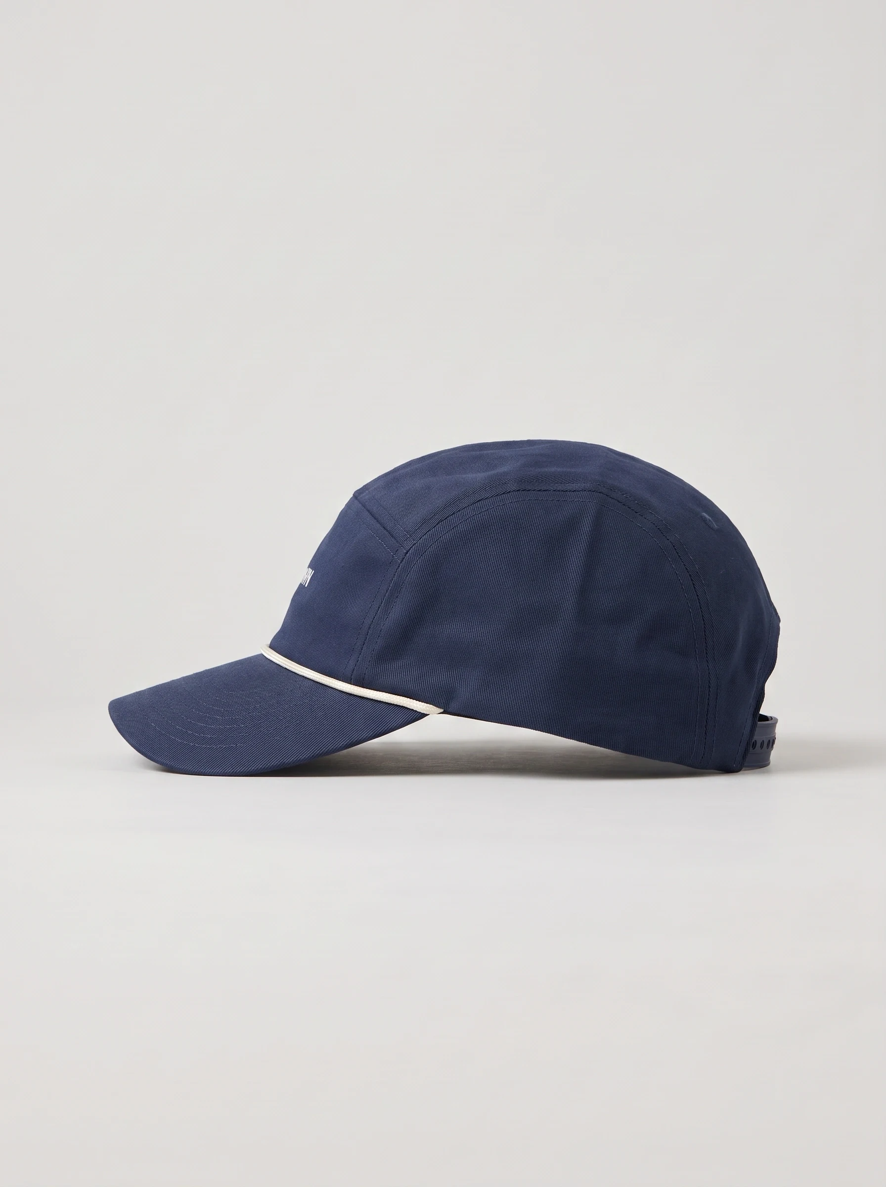 Navy Rope Brim Golf Cap, unisex caps, side view