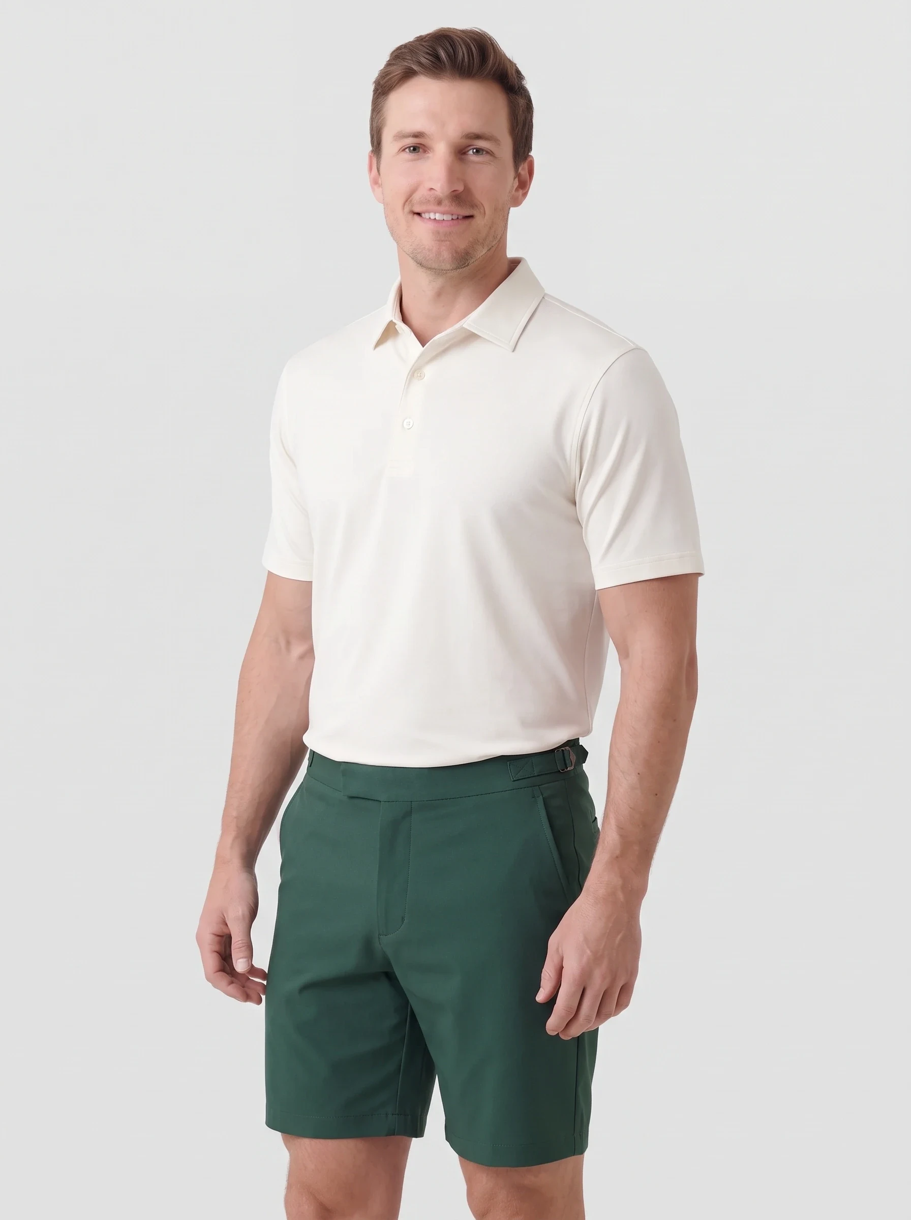 Forest Side Tab Golf Short, men shorts, front view