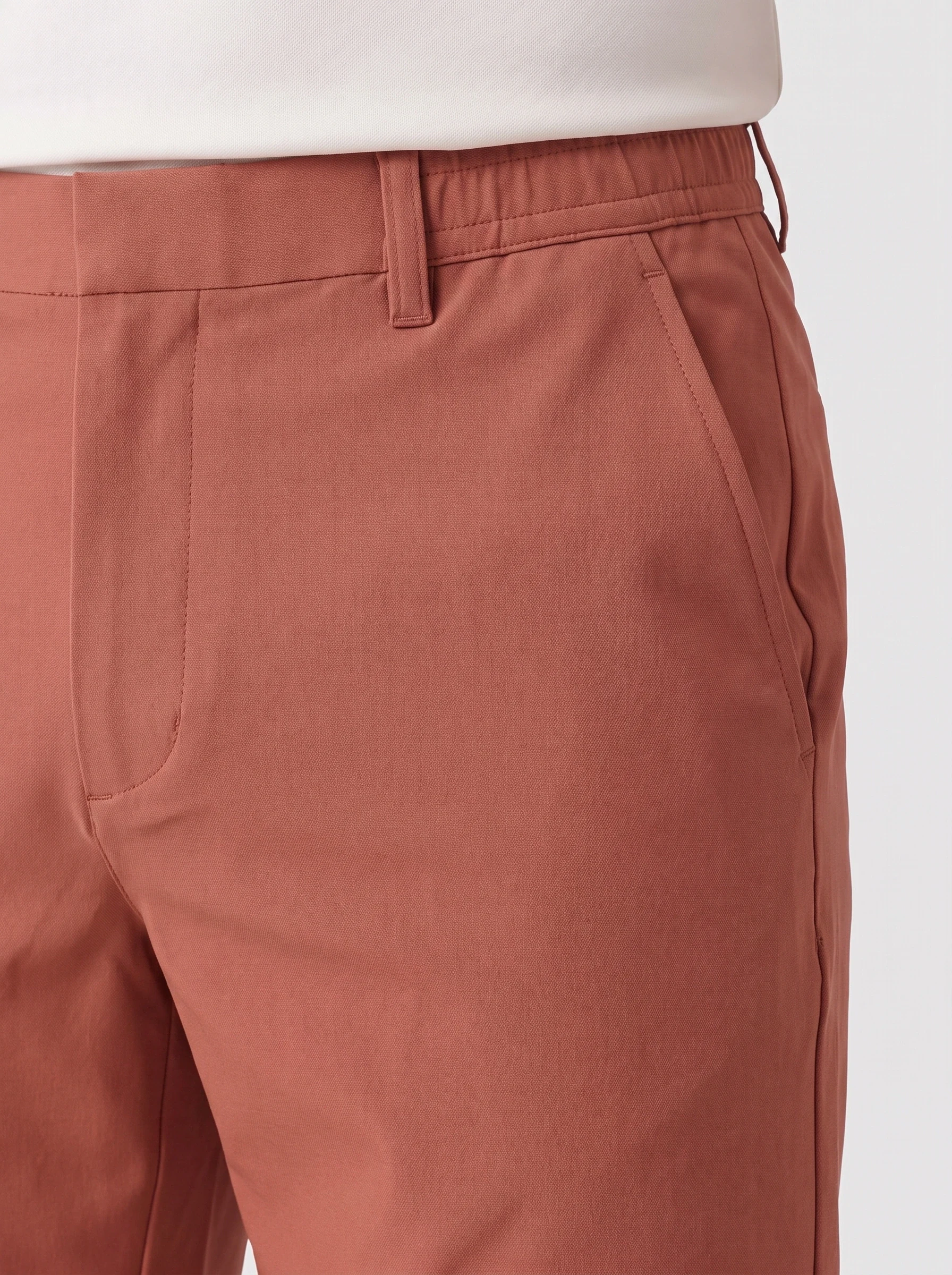 Terracotta Gusset Golf Short, men shorts, Slant pocket and tailored waistband detail