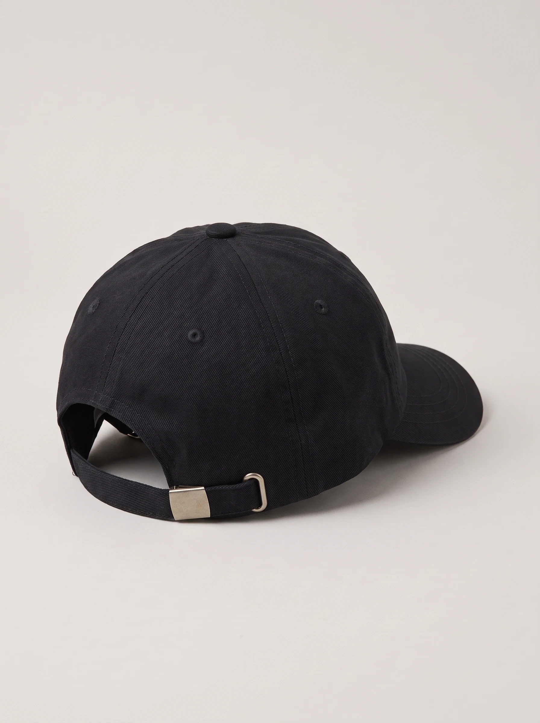 Black Low Profile Golf Cap, unisex caps, back view