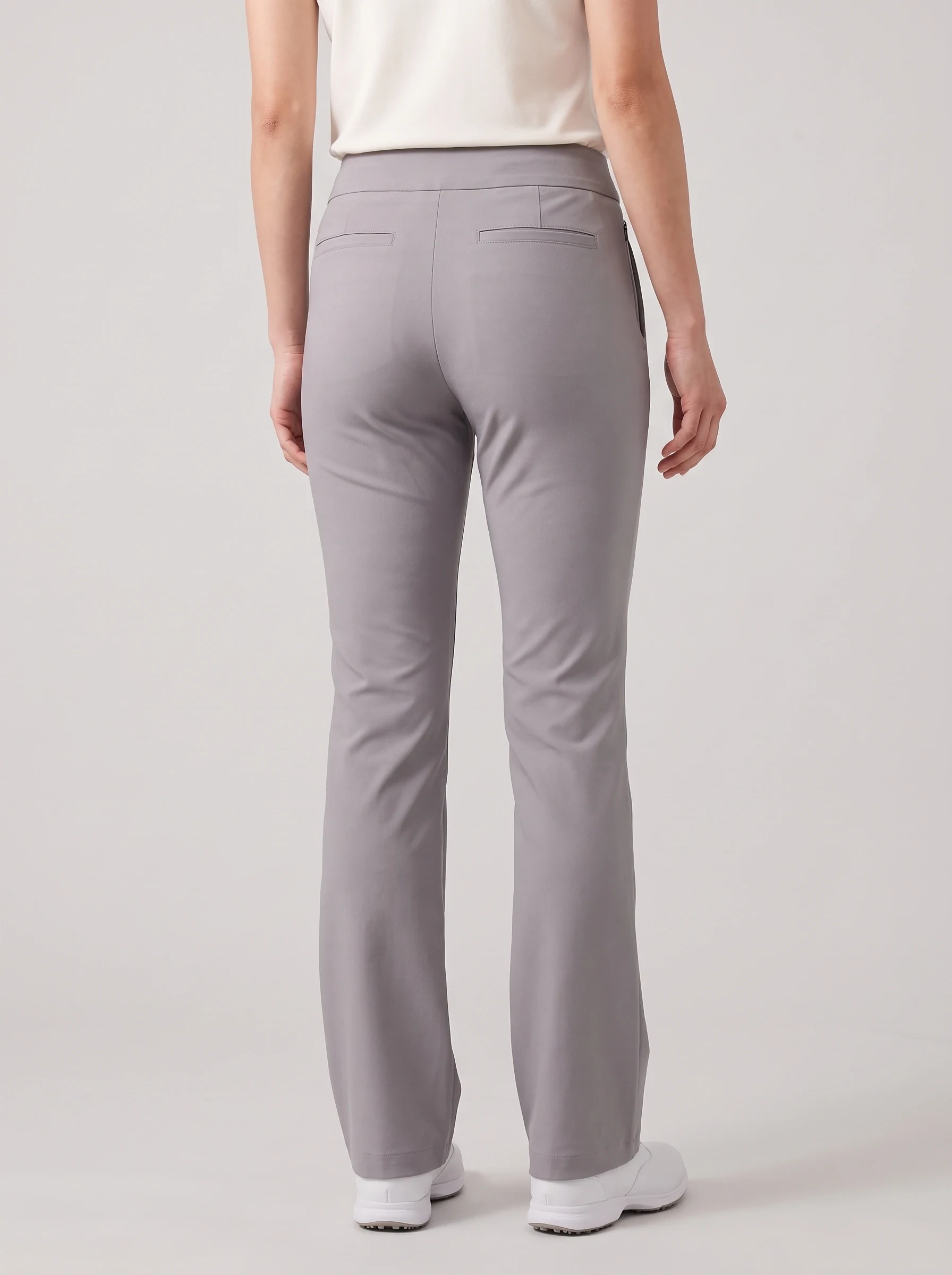 Ash Pintuck Flare Golf Pant, women pants & trousers, back view