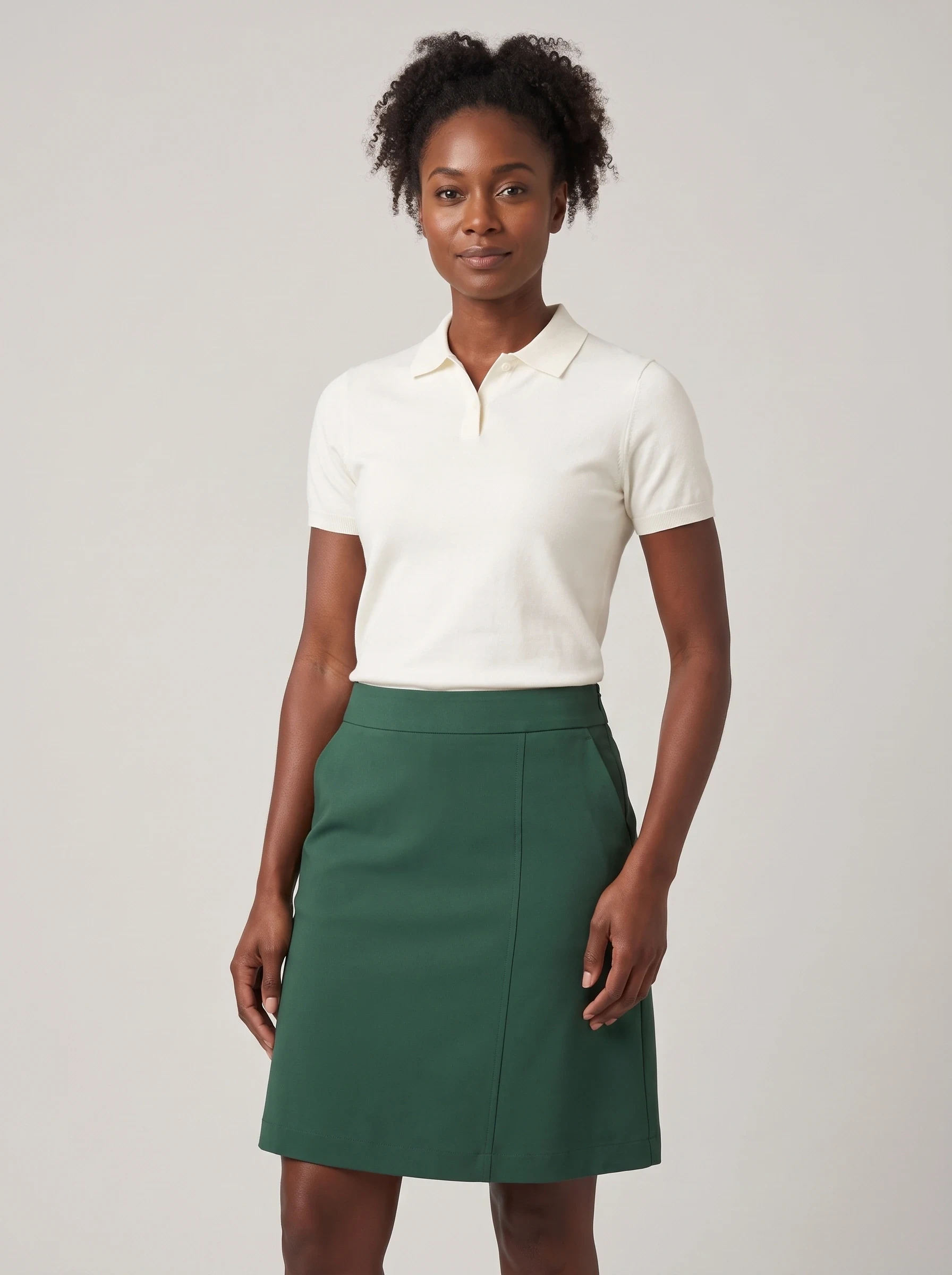Forest A Line Golf Skirt, women golf dresses & skirts, front view