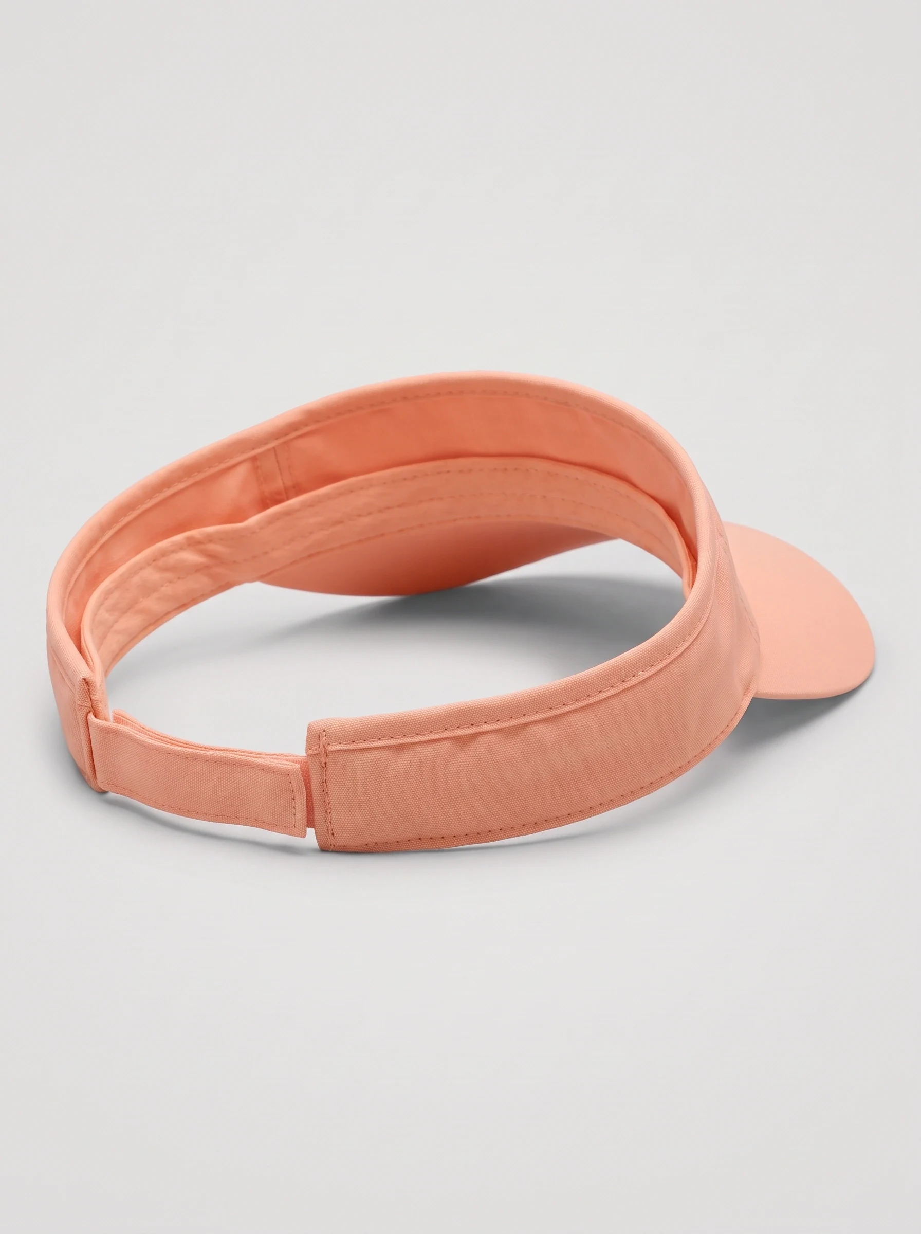 Peach Adjustable Golf Visor, unisex caps, back view