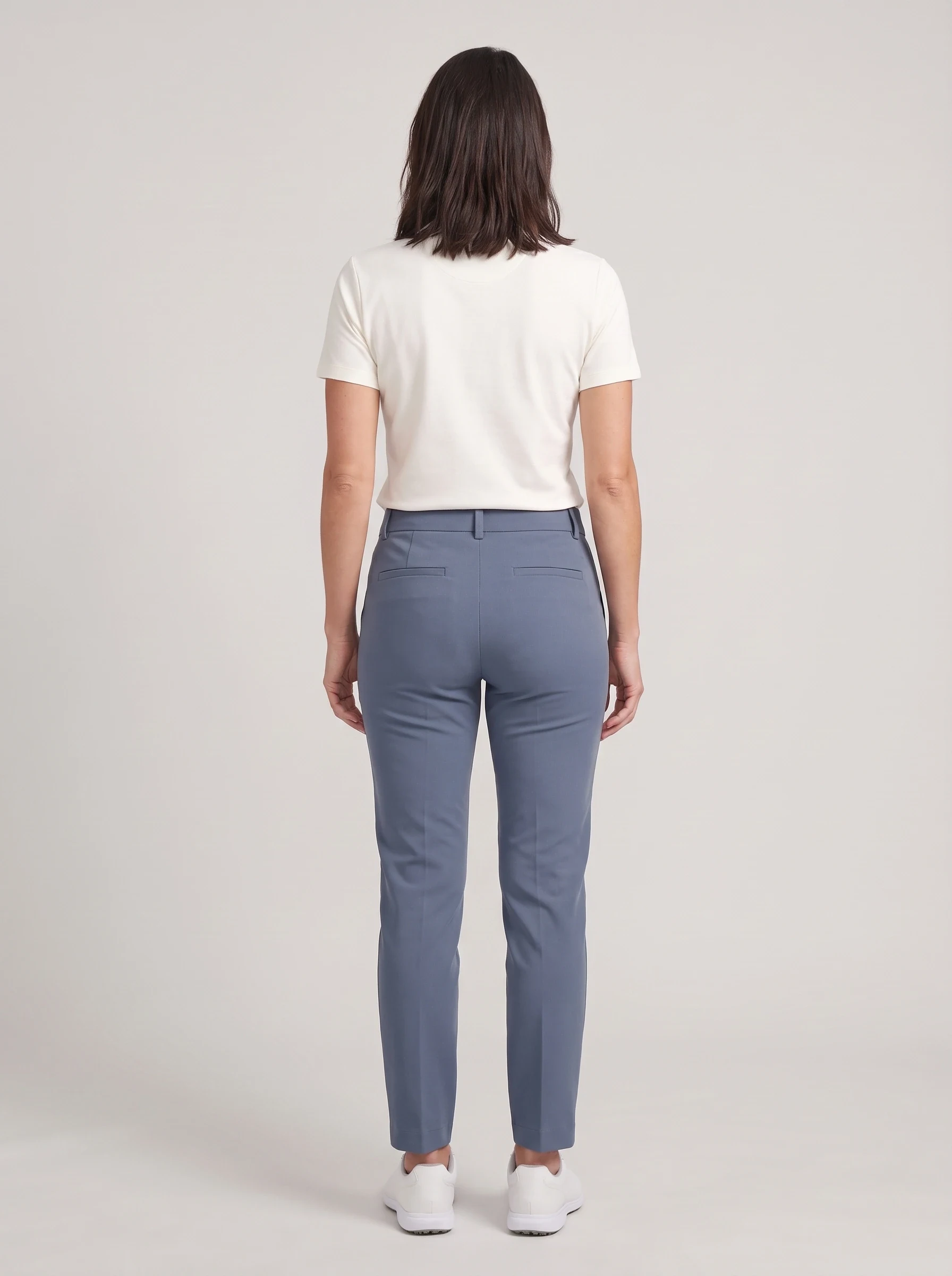 Slate Side Zip Ankle Pant, women pants & trousers, back view