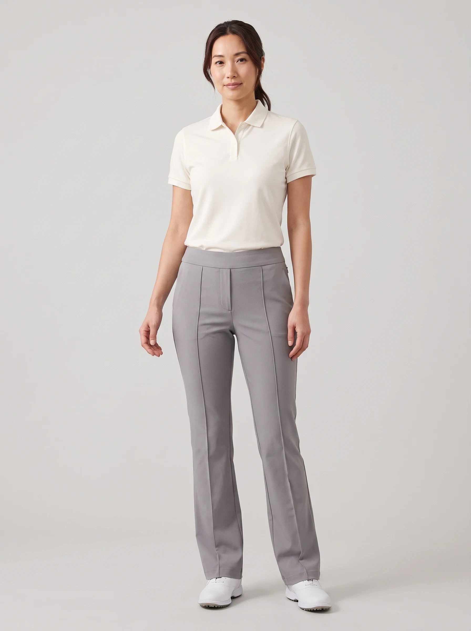 Ash Pintuck Flare Golf Pant, women pants & trousers, front view