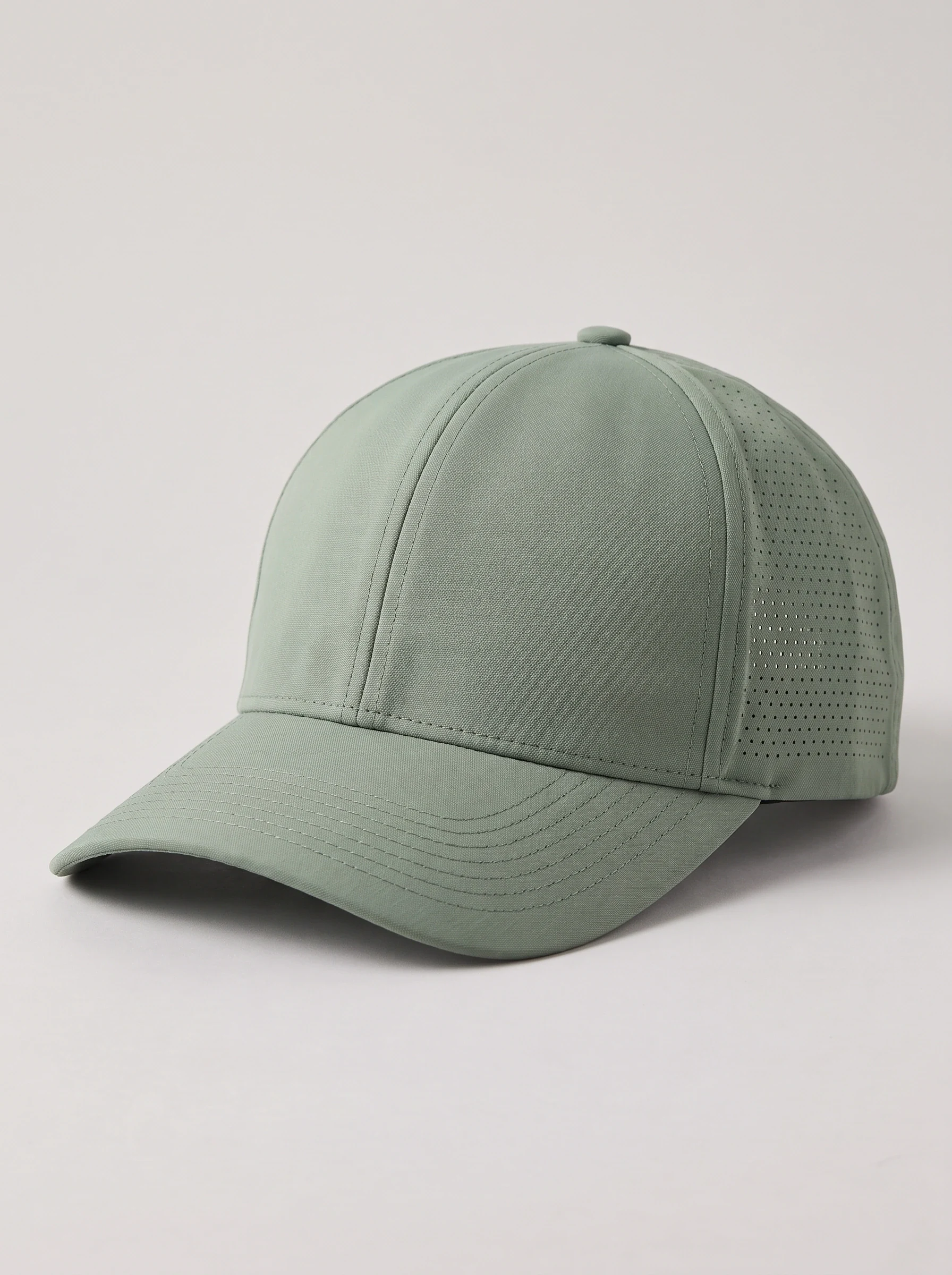 Sage Perforated Golf Cap, unisex caps, front view