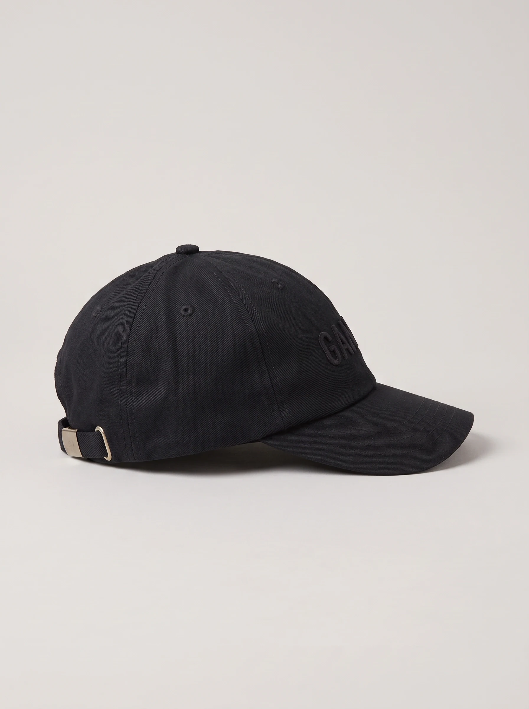 Black Low Profile Golf Cap, unisex caps, side view