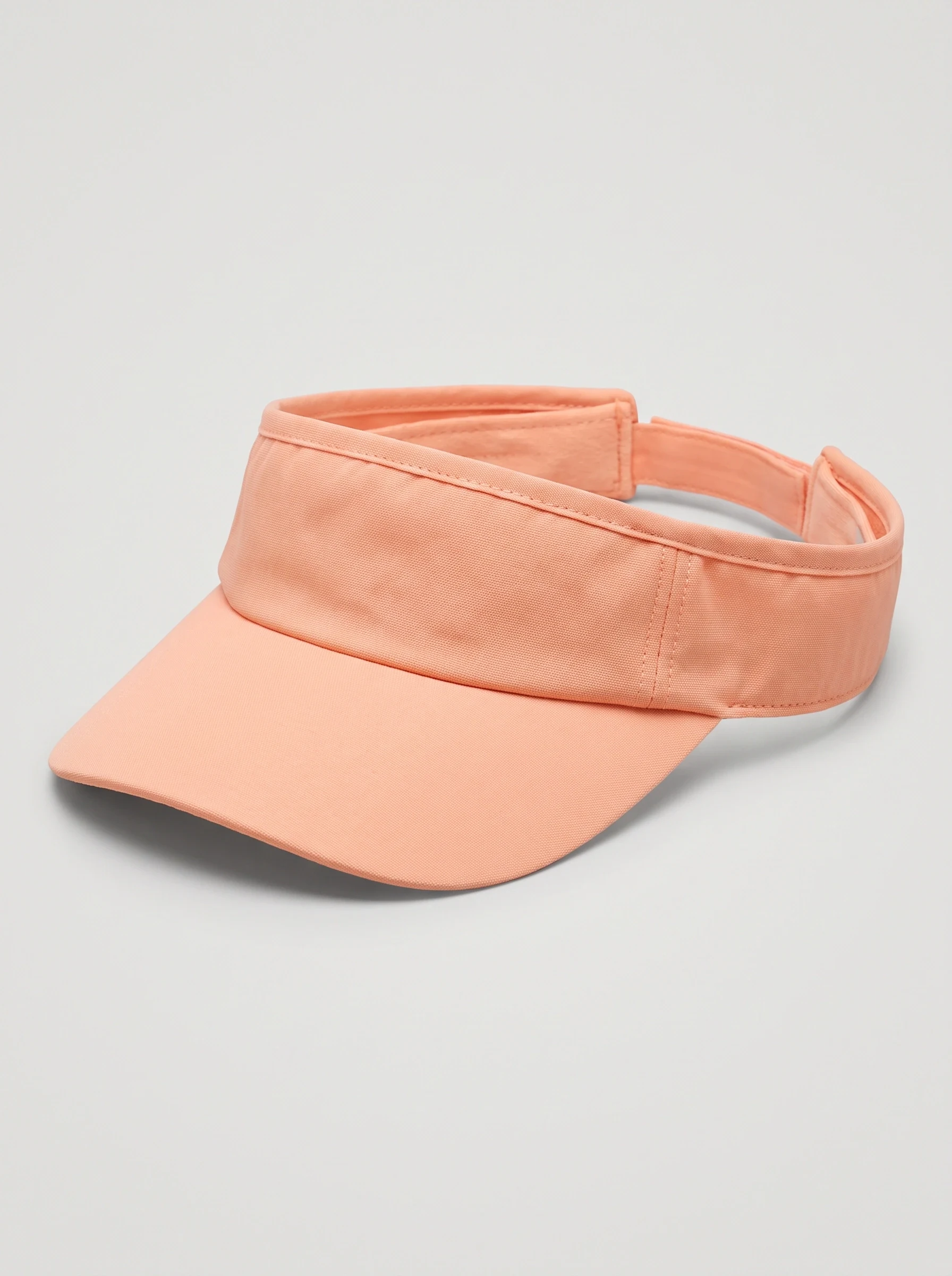 Peach Adjustable Golf Visor, unisex caps, front view