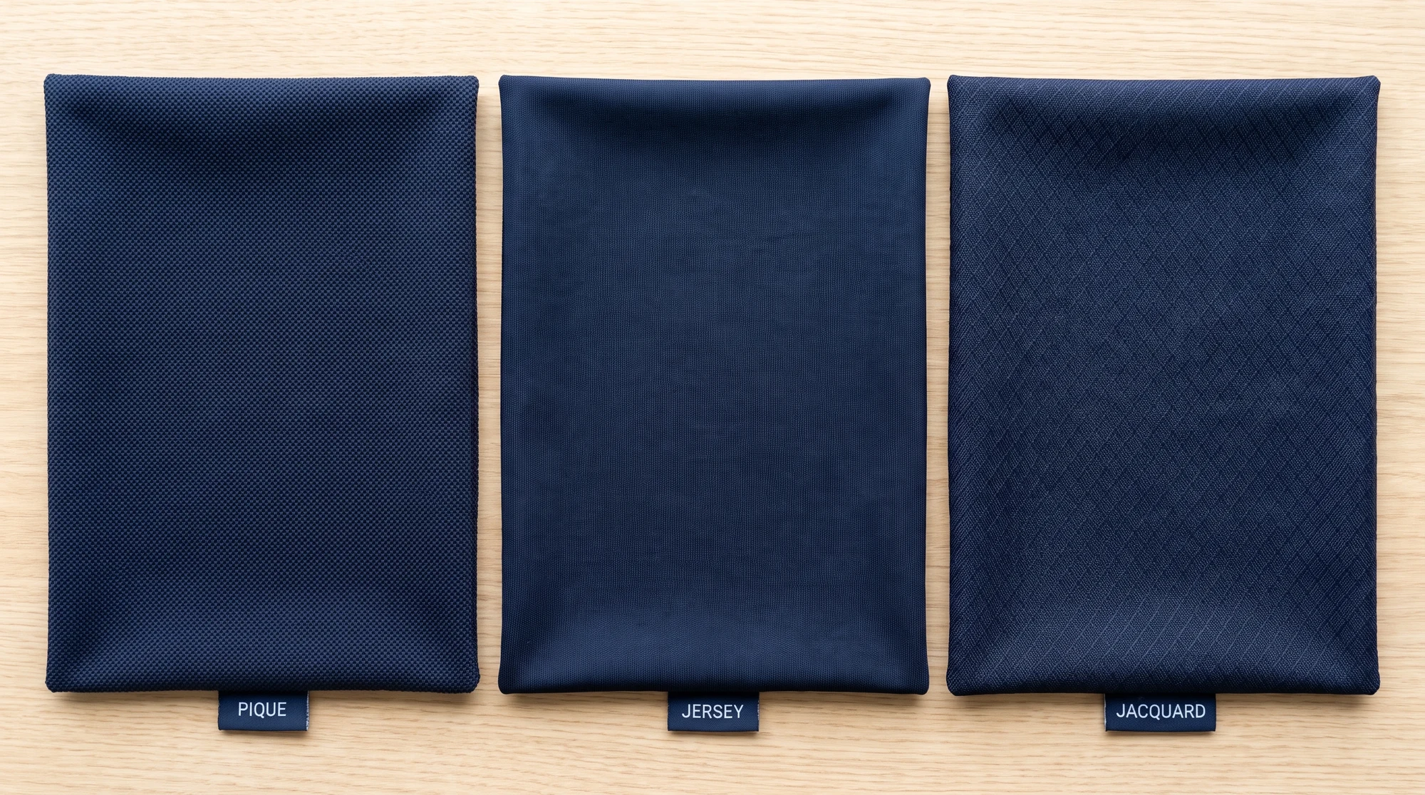 Pique, jersey or jacquard: choosing a golf polo fabric.