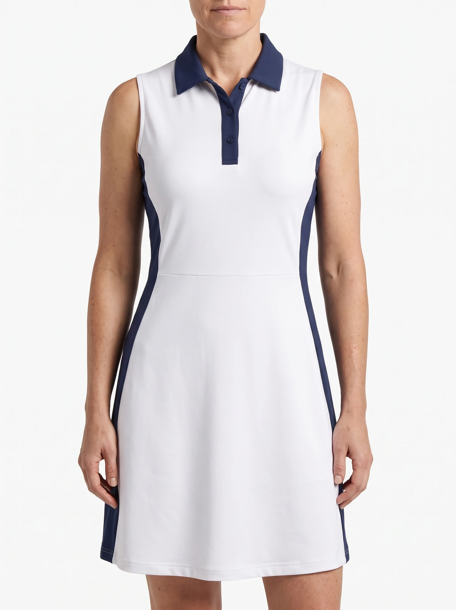 Sculpted Golf Dress — studio construction detail